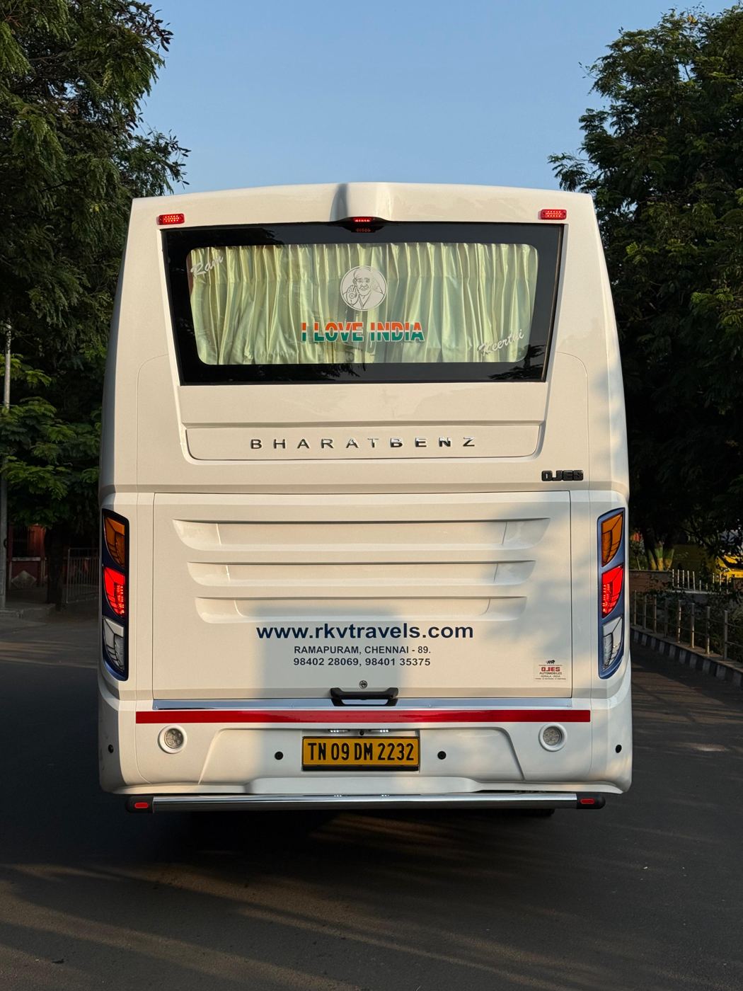 BharatBenz Mini Coach rental in Chennai